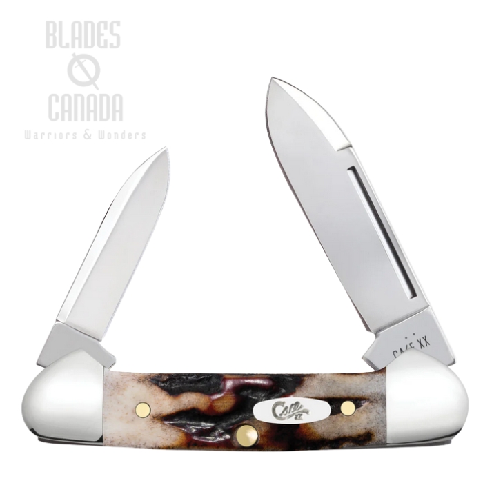 Case Baby Butterbean Slipjoint Folding Knife, Tru-Sharp Stainless, Red Stag Handle, 09574 (image for) Case Baby Butterbean Slipjoint Folding Knife, Tru-Sharp Stainless, Red Stag Handle, 09574