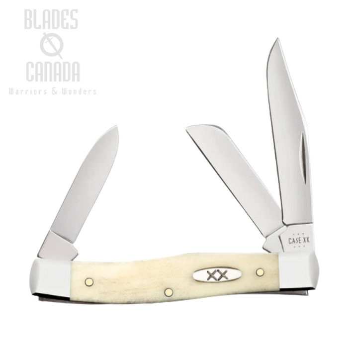 Case Medium Stockman Slipjoint Folding knife, Stainless, Smooth Natural Bone, 13311