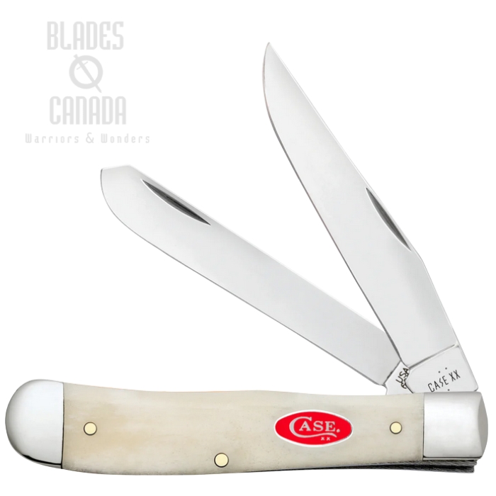 Case Trapper Slipjoint Folding Knife, Tru-Sharp Stainless, Bone Natural Smooth, 14020 (image for) Case Trapper Slipjoint Folding Knife, Tru-Sharp Stainless, Bone Natural Smooth, 14020