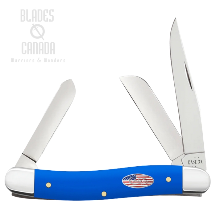 Case Medium Stockman Slipjoint Folding Knife, Tru-Sharp Stainless, Synthetic Royal Blue, 16402 (image for) Case Medium Stockman Slipjoint Folding Knife, Tru-Sharp Stainless, Synthetic Royal Blue, 16402
