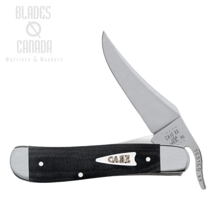 Case RussLock Slipjoint Folding Knife, Stainless, Micarta Black, 27734