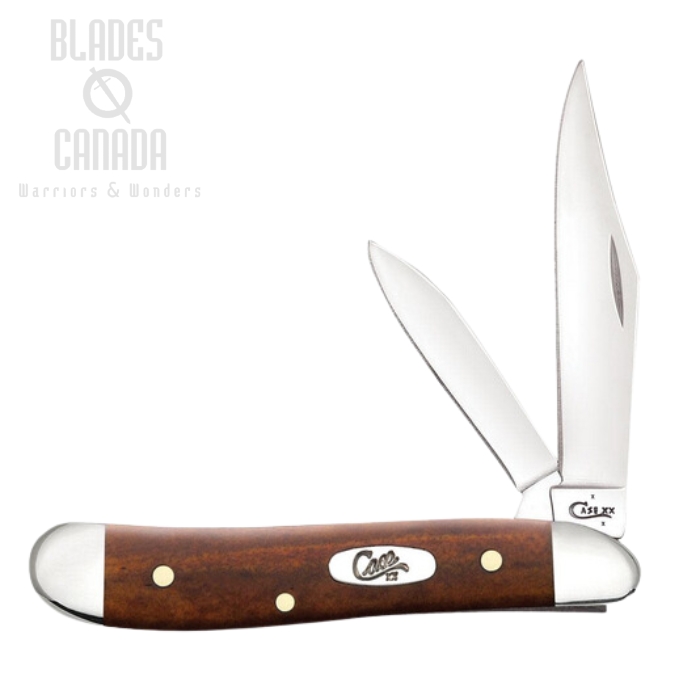 Case Peanut Slipjoint Folding Knife, Stainless, Chestnut Bone, 28702