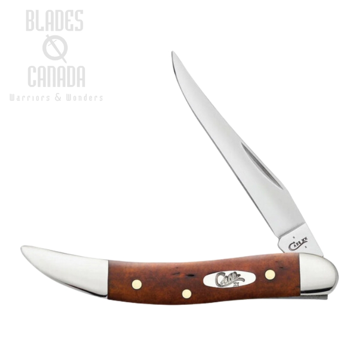 Case Small Texas Toothpick Slipjoint Folding Knife, Stainless, Chestnut Bone, 28703