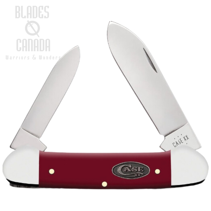 Case Canoe Slipjoint Folding Knife, Stainless Steel, Mulberry Smooth Handle, 30463