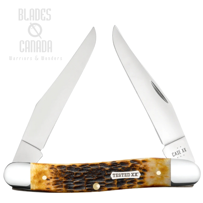 Case Rogers CS Muskrat Slipjoint Folding Knife, Carbon Steel, Bone Burnt Amber, 51395 Case Rogers CS Muskrat Slipjoint Folding Knife, Carbon Steel, Bone Burnt Amber, 51395