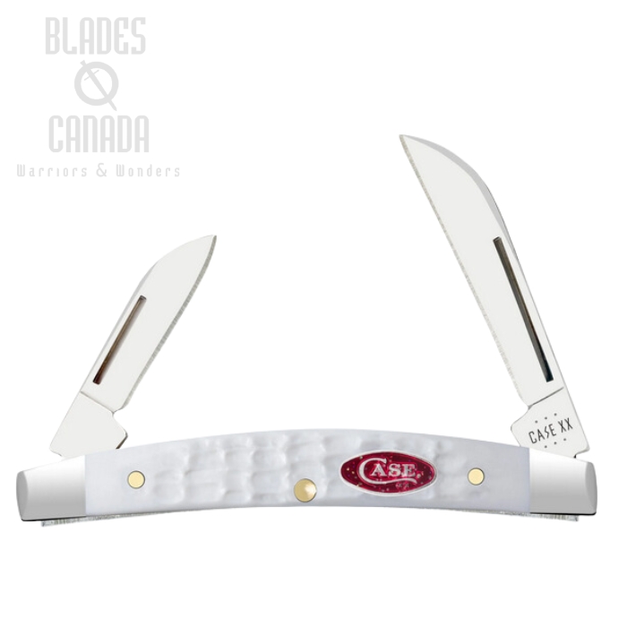 Case Small Congress Slipjoint Folding Knife, Stainless, Synthetic White, 60198