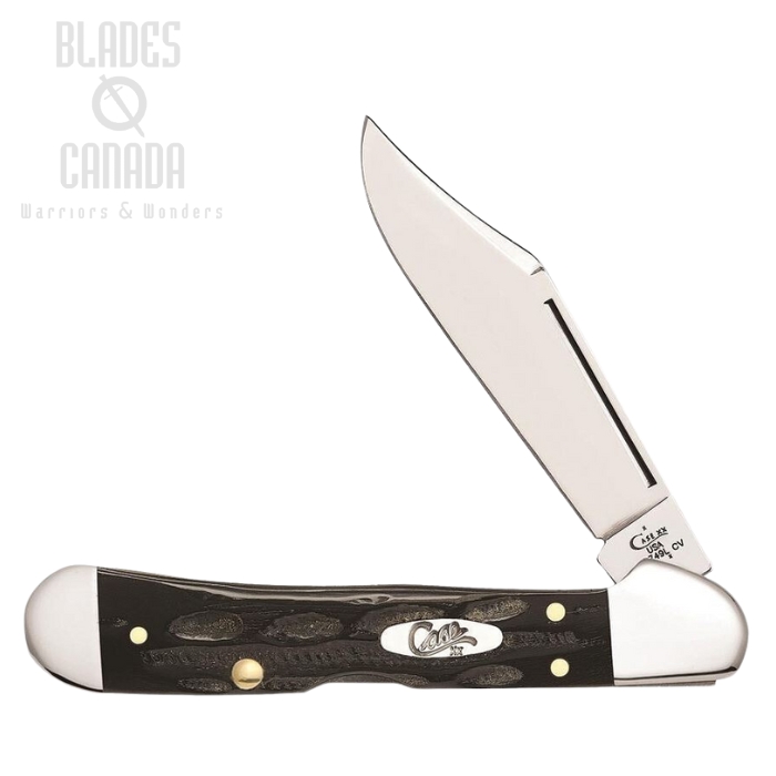 Case Mini Copperlock Folding Knife, Buffalo Horn, 65022