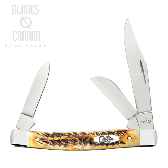 Case Stockman 6.5 Slipjoint Folding Knife, Stainless Steel, BoneStag, 65335