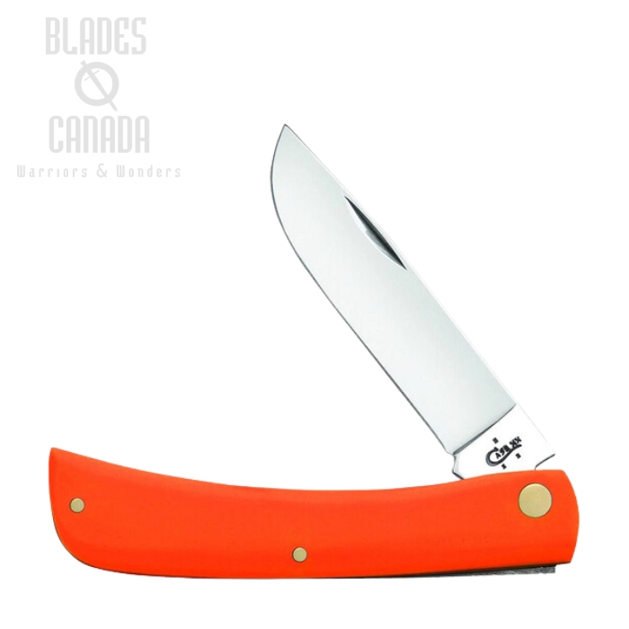 Case Sod Buster Jr Slipjoint Folding Knife, Stainless, Synthetic Orange, 80502