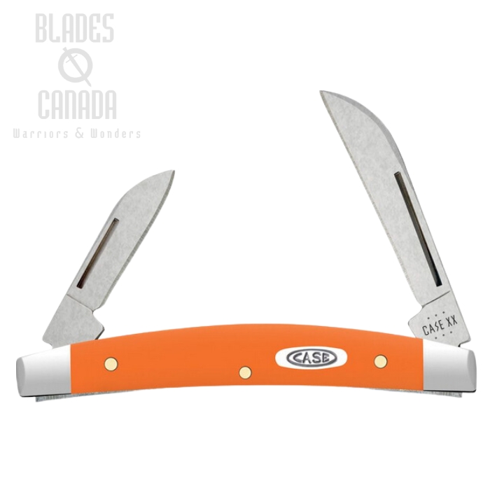 Case Small Congress Slipjoint Folding Knife, Stainless Steel, Orange handle, 80516