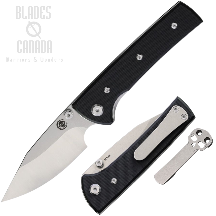 Chaves Scapegoat Street Folding Knife, Elmax SW/Satin, G10 Black, 14502 (image for) Chaves Scapegoat Street Folding Knife, Elmax SW/Satin, G10 Black, 14502