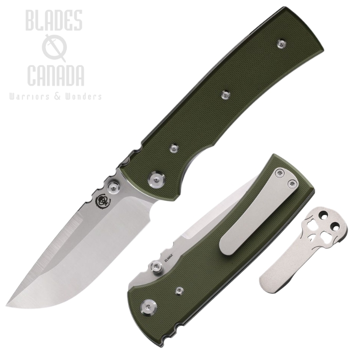 Chaves Redencion 229 Folding Knife, Elmax SW/Satin Drop Point, G10 OD Green, 14548 (image for) Chaves Redencion 229 Folding Knife, Elmax SW/Satin Drop Point, G10 OD Green, 14548