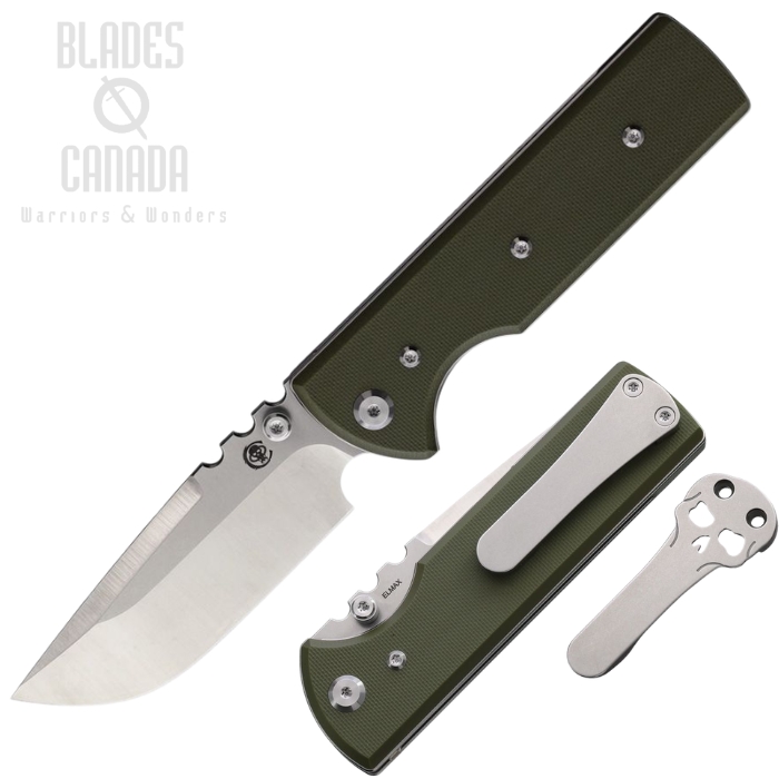 Chaves NTAK Redencion Folding Knife, Elmax SW/Satin, G10 OD Green, 14572 (image for) Chaves NTAK Redencion Folding Knife, Elmax SW/Satin, G10 OD Green, 14572
