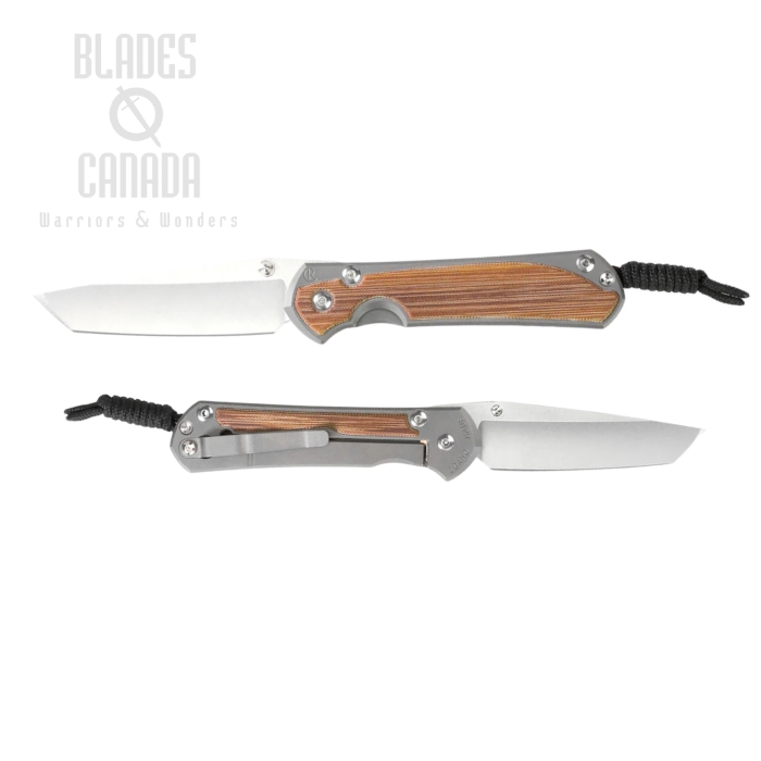 Chris Reeve Small Sebenza 31 Tanto Framelock Folding Knife, MagnaCut SW, Titanium Glass Blasted w/Micarta Natural Inlay, S31-1234 (image for) Chris Reeve Small Sebenza 31 Tanto Framelock Folding Knife, MagnaCut SW, Titanium Glass Blasted w/Micarta Natural Inlay, S31-1234