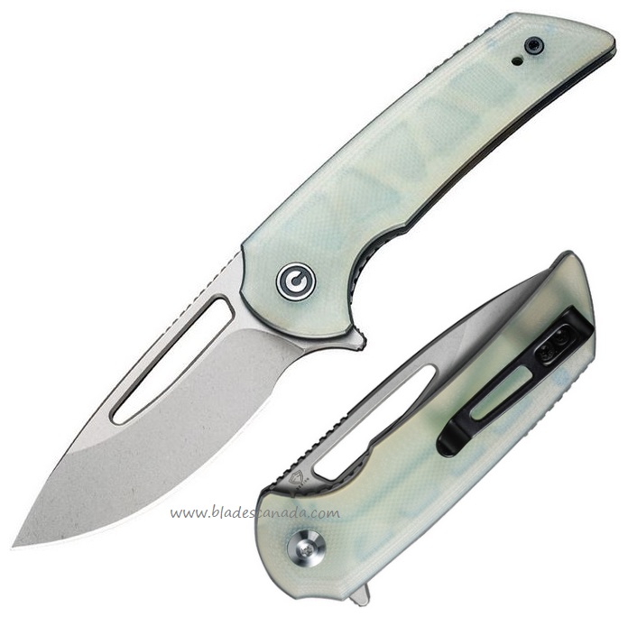 CIVIVI Odium Flipper Folding Knife, D2, G10 Natural, C2010F
