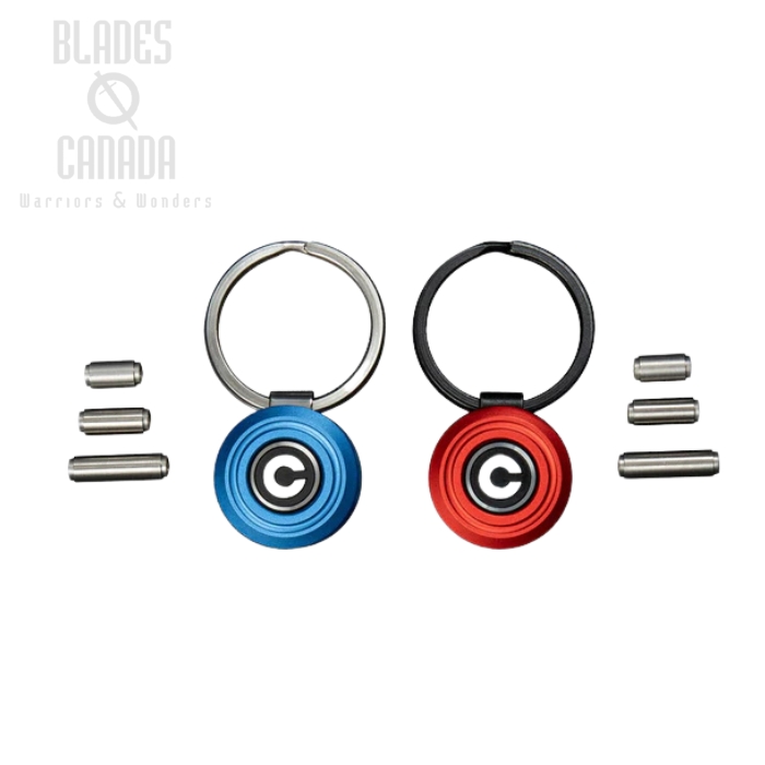 CIVIVI Key Coin Pocket Key Organizer, Aluminum Red & Blue, C23056-3