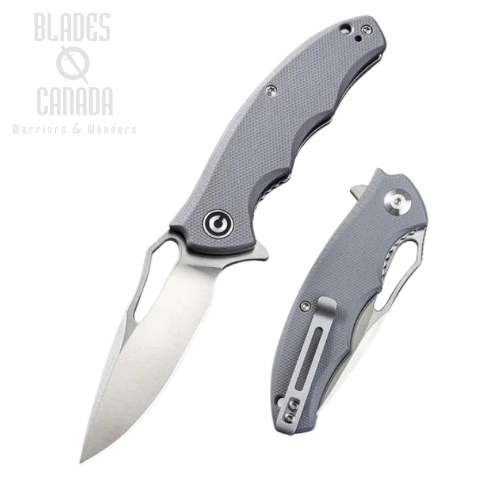 CIVIVI Little Friend Flipper Folding Knife, D2, G10 Grey, 910A