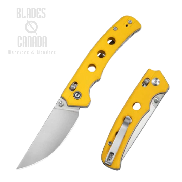 CIVIVI Noctis Crossbar Lock Folding Knife, Nitro-V Black SW, G10 Yellow, C24020C-2 CIVIVI Noctis Crossbar Lock Folding Knife, Nitro-V Black SW, G10 Yellow, C24020C-2