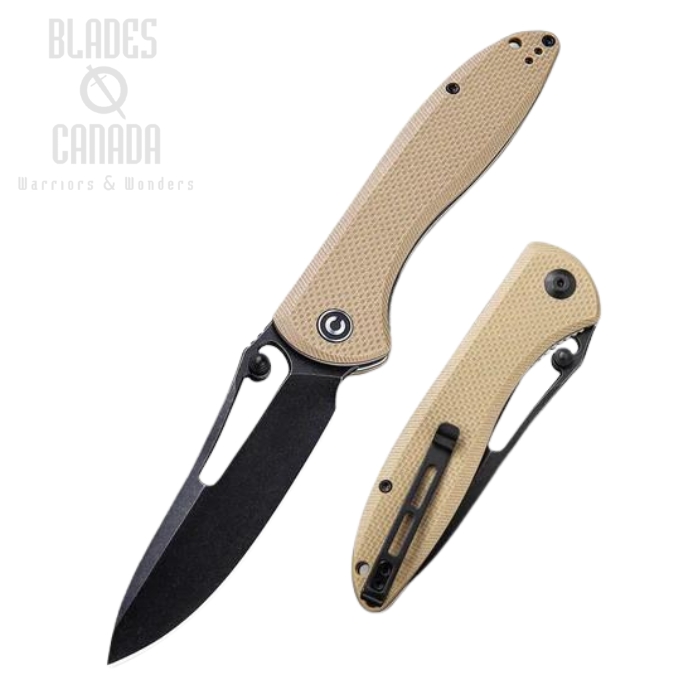 CIVIVI Picaro Folding Knife, D2, G10 Tan, C916B