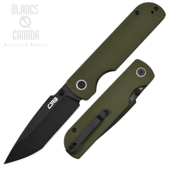 CJRB Nova Folding Knife, AR-RPM9 Black, G10 Green, J1937-BGN