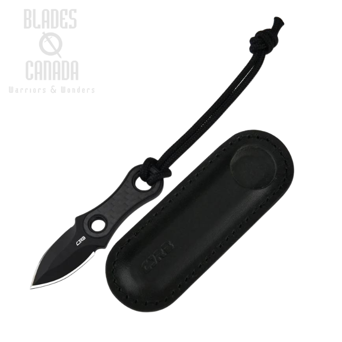 CJRB Knap Fixed Blade Knife, AR-RPM9 Black 1.18", Carbon Fiber, J1940-BCF