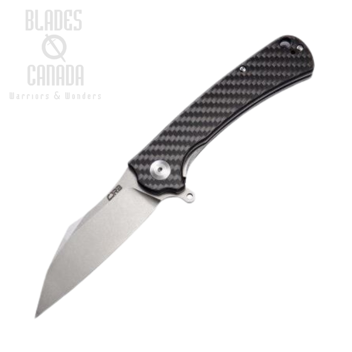 CJRB Talla Curve Flipper Folding Knife, D2, Carbon Fiber, J1901CF