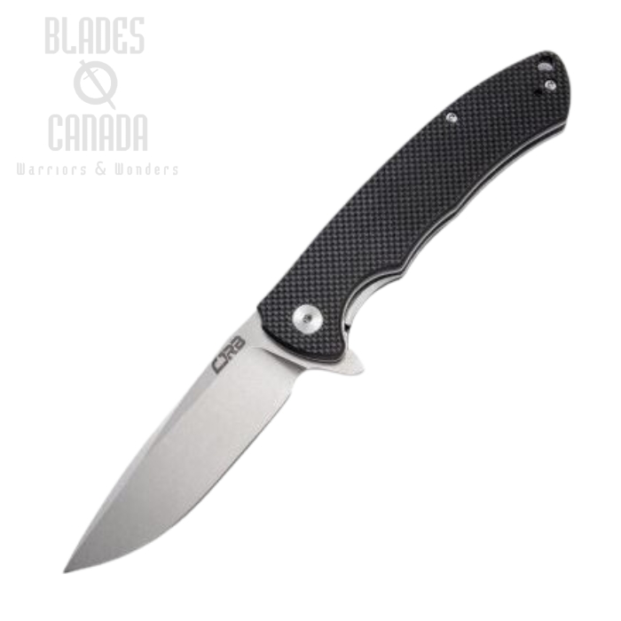 CJRB Taiga Flipper Folding Knife, D2, Black G10, J1903-BKF