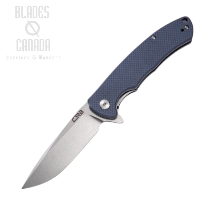 CJRB Taiga Flipper Folding Knife, D2, Blue/Grey G10, J1903GYF