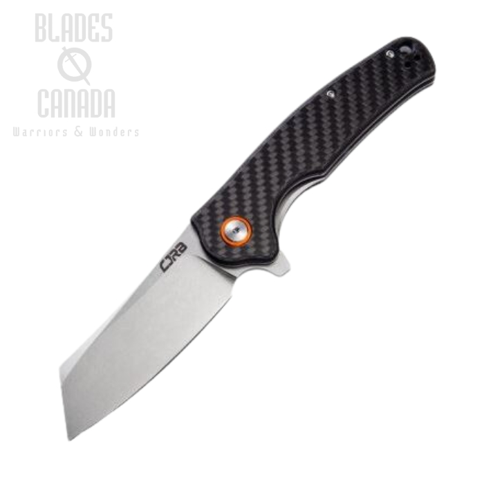 CJRB Crag Flipper Folding Knife, Carbon Fiber, J1904CF