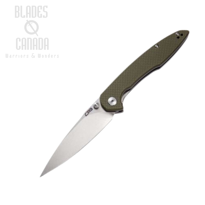 CJRB Centros Flipper Folding Knife, D2, Green G10, J1905-GNF