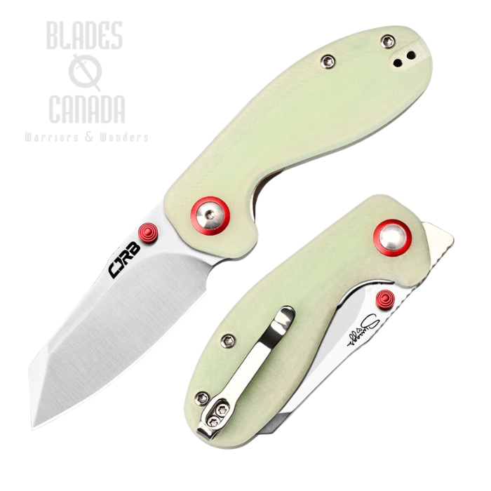 CJRB Maileah Front Flipper Folding Knife, AR-RPM9 SW, G10 Glow In The Dark, J1918-GD (image for) CJRB Maileah Front Flipper Folding Knife, AR-RPM9 SW, G10 Glow In The Dark, J1918-GD