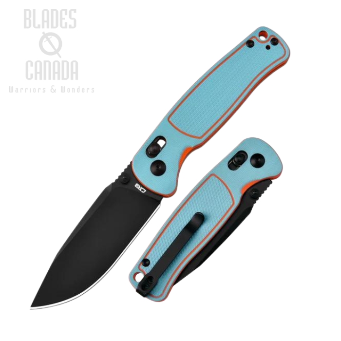 CJRB Shale Folding knife, AR-RPM9 Black, G10 Blue/Orange, J1943-BBO