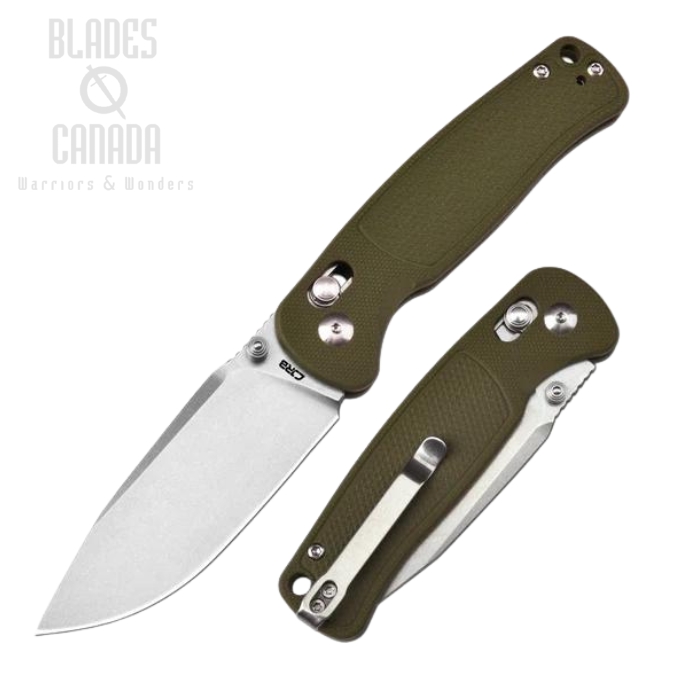 CJRB Shale Folding Knife, AR-RPM9 Stonewash, G10 Green, J1943-GN