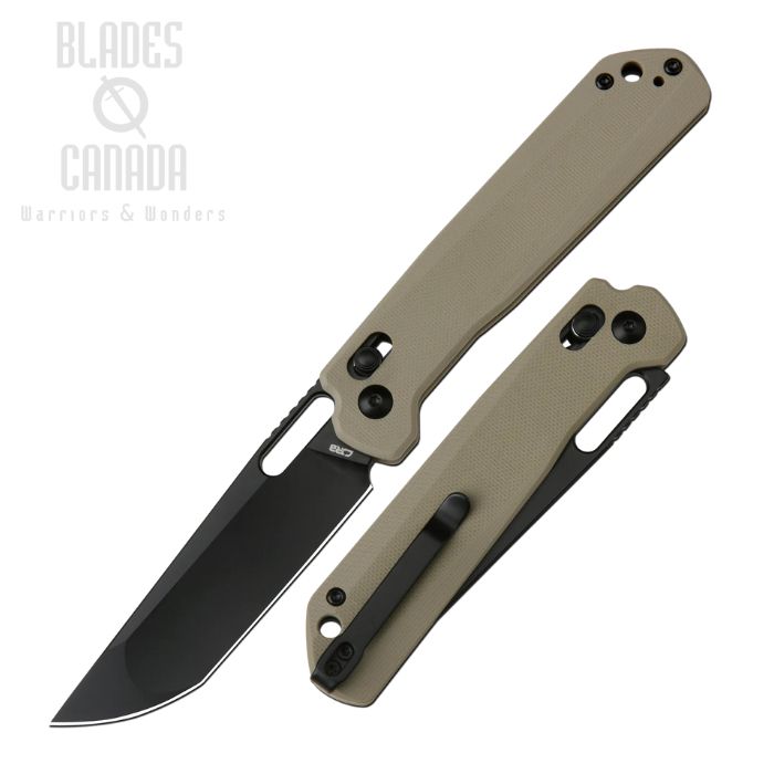 CJRB Bellona Crossbar-Lock Folding Knife, AR-RPM9 Black, G10 Desert, J1947-BDE