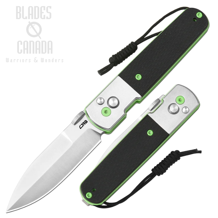 CJRB Locust Button Lock Folding Knife, AR-RPM9 Sand Polish, Steel/G10 Black, J1951-SBK