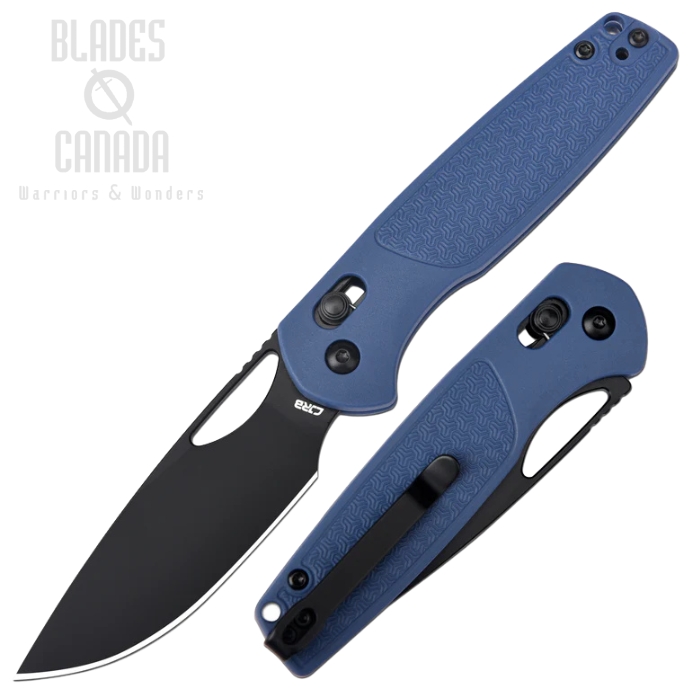 CJRB Acacia Crossbar Lock Folding Knife, AR-RPM9 Black, FRN Blue, J1952-BBU