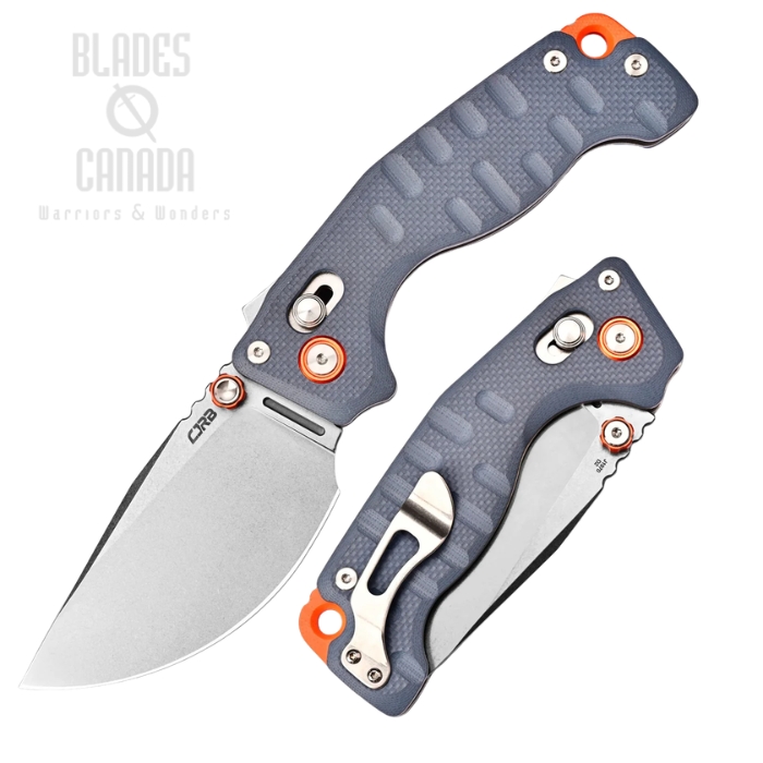 CJRB Doubletap Recoil Lock V2 Folding Knife, D2 Stonewash, G10 Blue, J1970-BU (image for) CJRB Doubletap Recoil Lock V2 Folding Knife, D2 Stonewash, G10 Blue, J1970-BU