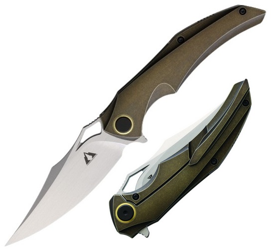 CMB Made Prowler Flipper Framelock Knife, M390, Titanium Bronze, CMB02C (image for) CMB Made Prowler Flipper Framelock Knife, M390, Titanium Bronze, CMB02C