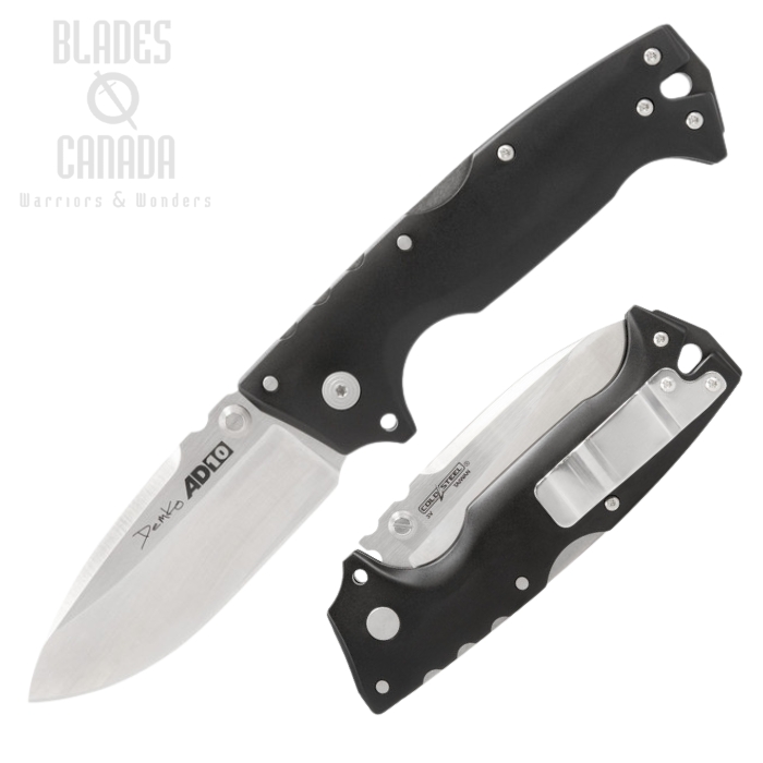 Cold Steel AD-10 Demko Folding Knife, Limited Edition, 3V Satin, Titanium Black, CS-28DG2