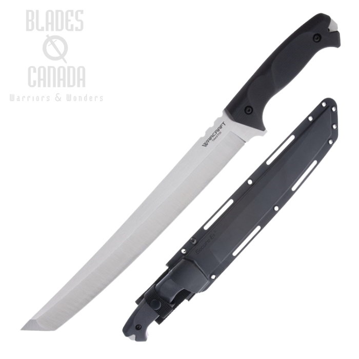 Cold Steel XL Warcraft Fixed Blade Knife, San Mai III Tanto, G10 Black, 13UXL Cold Steel XL Warcraft Fixed Blade Knife, San Mai III Tanto, G10 Black, 13UXL
