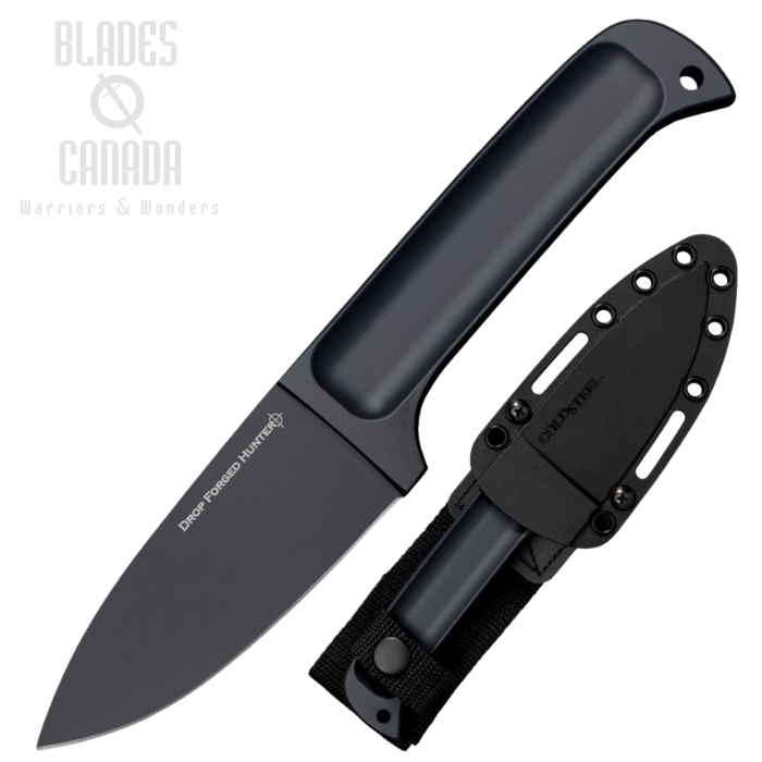 Cold Steel Drop Forged Hunter Fixed Blade Knife, 52100 Carbon, Secure-Ex Sheath, 36MG Cold Steel Drop Forged Hunter Fixed Blade Knife, 52100 Carbon, Secure-Ex Sheath, 36MG