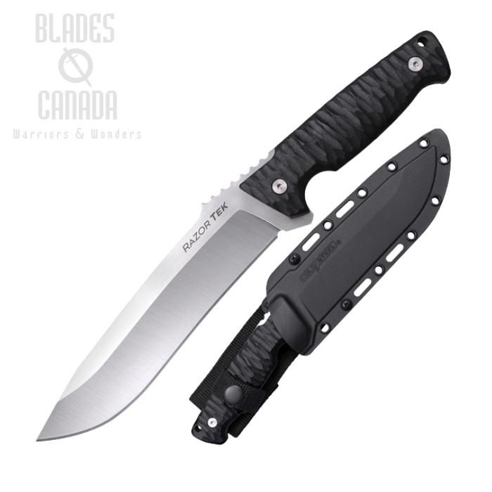 Cold Steel Razor Tek Fixed Blade Knife, 4116 Steel 6.5", GFN Black, FX-65RZR (image for) Cold Steel Razor Tek Fixed Blade Knife, 4116 Steel 6.5", GFN Black, FX-65RZR