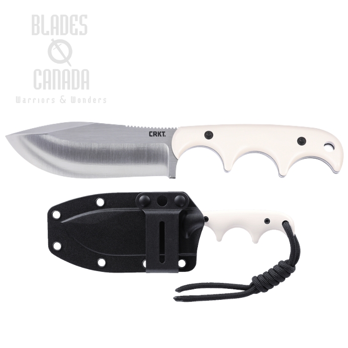 CRKT Minimalist Nessmuk Fixed Blade Knife, Satin Blade, Micarta Ivory, Kydex Sheath, 2375 CRKT Minimalist Nessmuk Fixed Blade Knife, Satin Blade, Micarta Ivory, Kydex Sheath, 2375