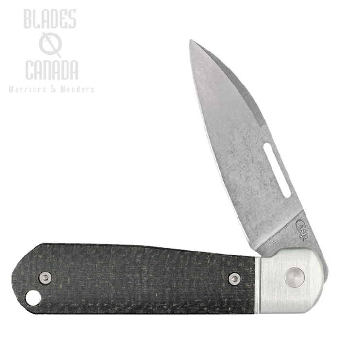 Case Highbanks Slipjoint Folding Knife, CPM 20CV, Micarta Black, 42230