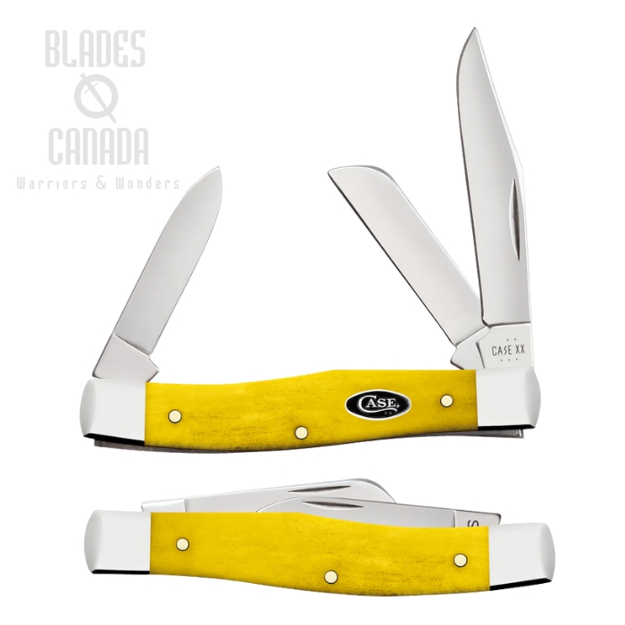 Case Medium Stockman Slipjoint Folding Knife. Stainless, Yellow Bone, 20029