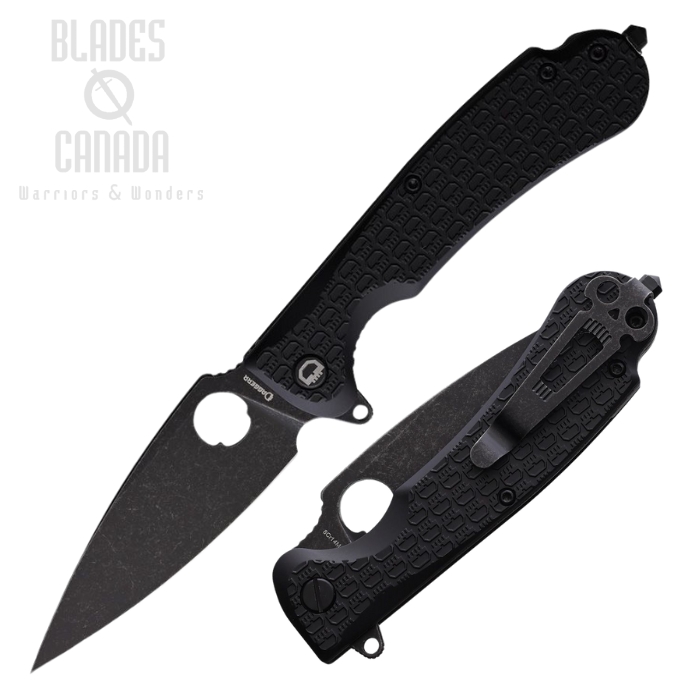 Daggerr Resident Flipper Folding Knife, Black Blade, FRN Textured Black, DGRRSFBKBW