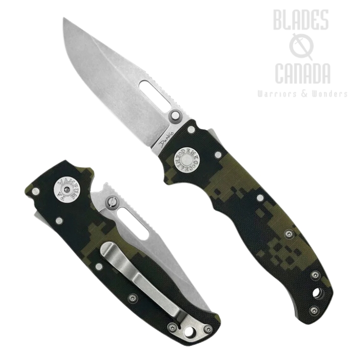 Demko AD20.5 Shark Lock Folding Knife, 3V Clip Point, G10 Digi Camo