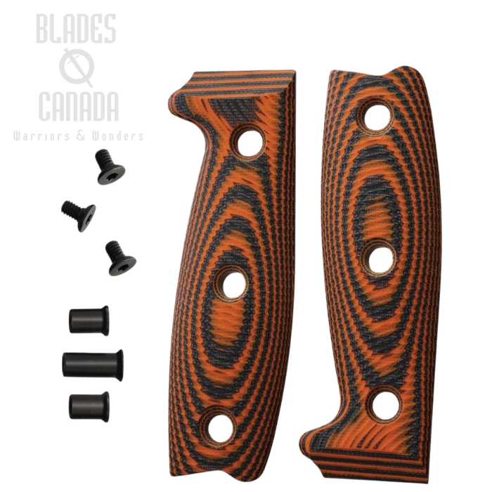 ESEE Handle for ESEE 4, G10 Black/Orange, 4-3D-006 (image for) ESEE Handle for ESEE 4, G10 Black/Orange, 4-3D-006