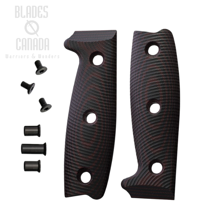 ESEE Handle for ESEE 4, G10 Black/Red, 4-3D-004 (image for) ESEE Handle for ESEE 4, G10 Black/Red, 4-3D-004