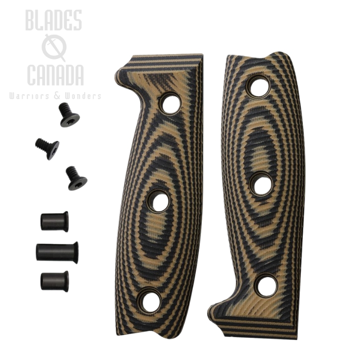 ESEE Handle for ESEE 4, G10 Black/Coyote Brown, 4-3D-005 (image for) ESEE Handle for ESEE 4, G10 Black/Coyote Brown, 4-3D-005